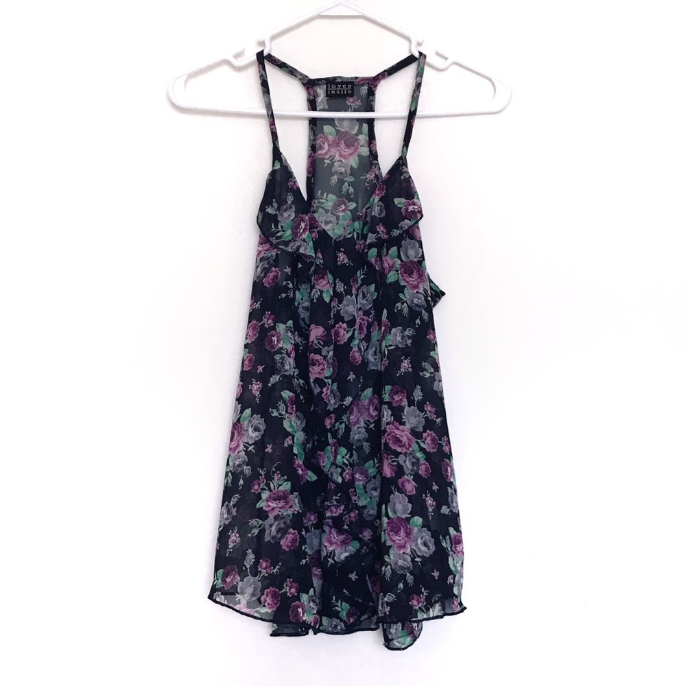 Flowy Floral Sheer Top S/M